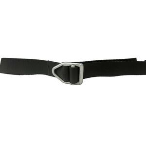 Bison Designs Black Nylon Belt Silver Buckle 43" Total Length Utility Tactical